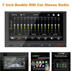 7 inch Double DIN Car Stereo Radio MP5 Bluetooth Touch Screen Carplay Dash Unit