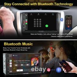 7 inch Double Din Car Stereo, Double Din Car Radio with Wireless CarPlay & And