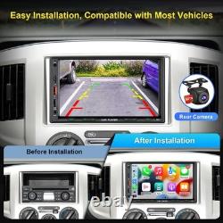7 inch Double Din Car Stereo, Double Din Car Radio with Wireless CarPlay & And