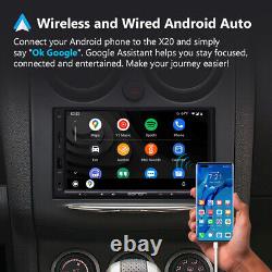 7 inch QLED Double DIN Wireless CarPlay Android Auto Car Stereo Radio GPS Audio