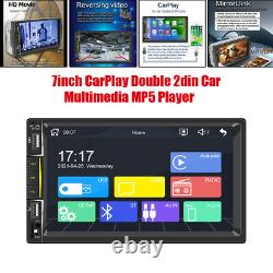 7inch CarPlay HD Double Din Car Radio Bluetooth Audio Player USB Multi-language
