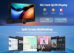 8+128GB 10.1 in Android Auto Double DIN Car Stereo CarPlay GPS 4G LTE Hands-free