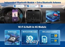 8+128GB 10.1 in Android Auto Double DIN Car Stereo CarPlay GPS 4G LTE Hands-free