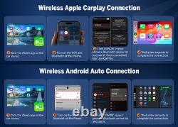 8+128GB 10.1 in Android Auto Double DIN Car Stereo CarPlay GPS 4G LTE Hands-free