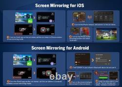 8+128GB 10.1 in Android Auto Double DIN Car Stereo CarPlay GPS 4G LTE Hands-free