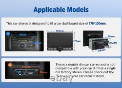 8+128GB 10.1 in Android Auto Double DIN Car Stereo CarPlay GPS 4G LTE Hands-free