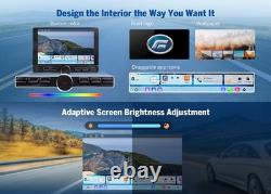 8+128GB 10.1 in Android Auto Double DIN Car Stereo CarPlay GPS 4G LTE Hands-free