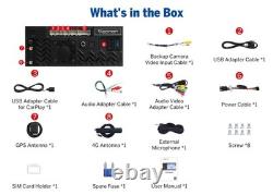 8+128GB 10.1 in Android Auto Double DIN Car Stereo CarPlay GPS 4G LTE Hands-free