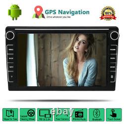 8inch Car Stereo Radio Double 2 Din Android 10.1 GPS WiFi Touch Screen FM Player