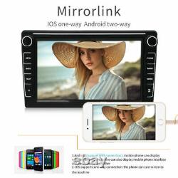 8inch Car Stereo Radio Double 2 Din Android 10.1 GPS WiFi Touch Screen FM Player