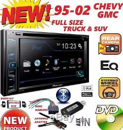 95-02 Gm Truck/suv DVD CD Usb Touchscreen Bluetooth Double Din Car Stereo Radio