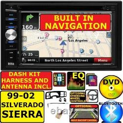 99 00 01 02 Silverado Sierra Gps Navigation System Bluetooth Car Stereo Radio