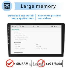 9Android 10 Car Stereo 1+32G GPS Navi MP5 Player Double 2 Din WiFi MP5 Radio US