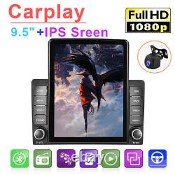 9.5Double Din Car Radio Stereo Vertical Touch Screen Player Carplay Fast Charge