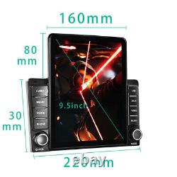 9.5'' Double 2 Din Car Touch Screen Stereo FM Radio Player Bluetooth Mirror Link