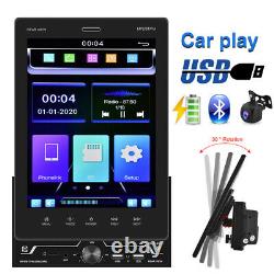 9.5 Vertical Touch Screen Double Din Car Radio Stereo Player Carplay Charge USB