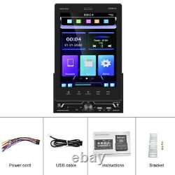 9.5 Vertical Touch Screen Double Din Car Radio Stereo Player Carplay Charge USB
