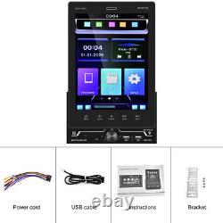 9.5 Vertical Touch Screen Double Din Car Radio Stereo Player Carplay Charge USB