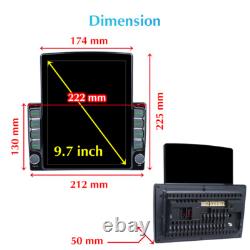 9.7 2+64GB Android 13 Auto CarPlay Double 2 Din Car Radio NAVI WIFI GPS SWC FM