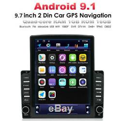 9.7'' Double 2 DIN Android 9.1 Car Stereo WIFI Radio GPS Navigation Head Unit