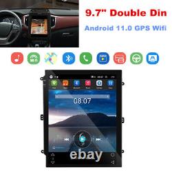 9.7 Double Din Car Stereo Radio Android 11.0 GPS Navi Maps Wifi Touch Screen FM