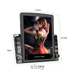 9.7'' Double Din Car Stereo Radio Android 12 GPS Wifi Touch Screen Apple Carplay