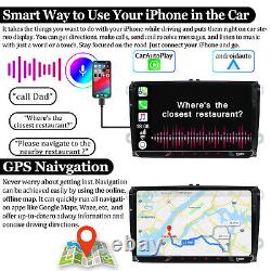 9 Android10 Double Din Car Stereo Carplay GPS 32GB ROM TV For Golf Seat T5 EOS