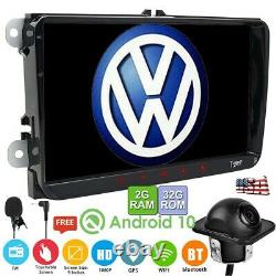 9 Android 10.0 Car Double 2Din Radio Stereo GPS Nav For VW Passat B6 Jetta Golf