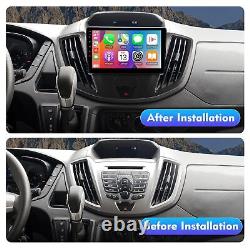 9 Android 12 Double Din Carplay Stereo & Backup Cam for 2013-19 Ford Transit