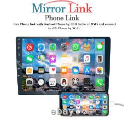9'' Double 2 Din 4+64G Android Car Radio GPS WIFI BT Carplay Touch Screen Stereo