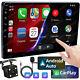 9 Double 2 Din Car Stereo Radio For Apple Android Carplay Touch Screen+camera