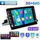9''double Din 2+64g Android 12 Car Monitor Stereo For Apple Carplay Wifi Gps Fm