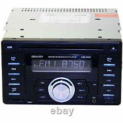 AGR-502BT Gravity Double Din Bluetooth Car Audio Stereo CD MP3 with USB 4 SGR654