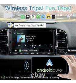 ATOTO 7IN Double Din Car Stereo SiriusXM GPS Radio Wireless Android Auto Carplay