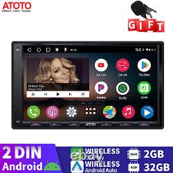 ATOTO A6PF 7IN Double Din Car Radio 2+32G GPS NAVI Wireless Android Auto/CarPlay