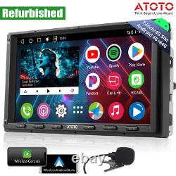 ATOTO A6PL 7in Double Din Car Stereo-4+64G 4G-SIM GPS Track Navigation 2BT Radio