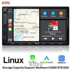 ATOTO F7 SE 7IN Car Stereo Double DIN with CarPlay & Android Auto, Bluetooth/USB/SD