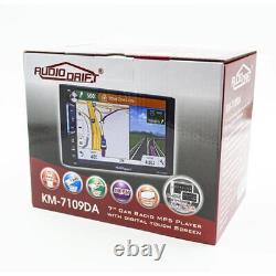 AUDIODRIFT 7 TOUCHSCREEN DOUBLE-DIN CAR MP5 RECEIVER with BLUETOOTH & MIRRORLINK