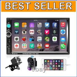 Advanced Bluetooth Double Din Car Stereo with HD Touchscreen & Backup Camera