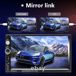 Advanced Bluetooth Double Din Car Stereo with HD Touchscreen & Backup Camera