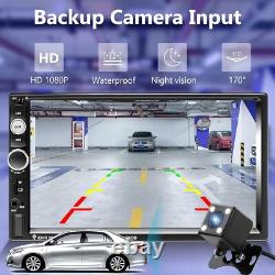 Advanced Bluetooth Double Din Car Stereo with HD Touchscreen & Backup Camera