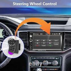 Advanced Bluetooth Double Din Car Stereo with HD Touchscreen & Backup Camera