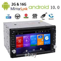 Android 10.0 2GB Double 2Din 6.2inch InDash Car DVD Player Radio Stereo GPS Navi