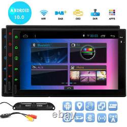 Android 10.0 7 Double Din Car Radio Stereo No DVD Player GPS Nav OBD2 BT Camera