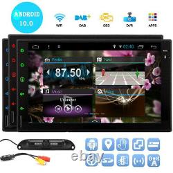 Android 10.0 7 Double Din Car Radio Stereo No DVD Player GPS Nav OBD2 BT Camera