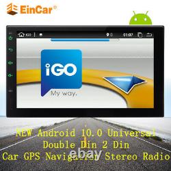 Android 10.0 Car Stereo GPS Navi Radio Player Double Din WIFI 7 Quad-core DAB+