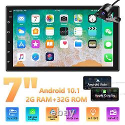 Android 10.1 Double Din 7 Car Stereo Apple CarPlay Auto Radio GPS Navi WiFi FM