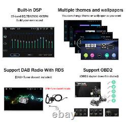 Android 10.1 Double Din 7 Car Stereo Apple CarPlay Auto Radio GPS Navi WiFi FM