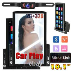 Android 10.1 Double Din Car Stereo Radio GPS Navigation WiFi Touch Screen +Cam