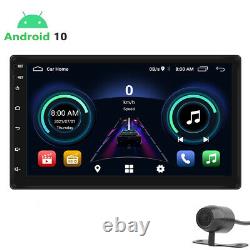 Android 10 Car Stereo GPS Navi Radio Player Double Din WIFI 7 Bluetooth Camera